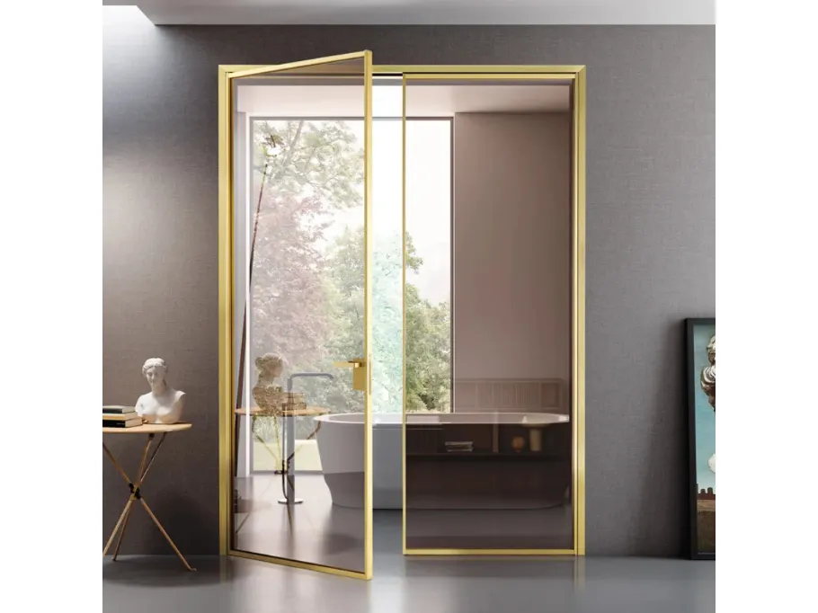 Porta per interni Mini Tall Glass Gold di Bertolotto